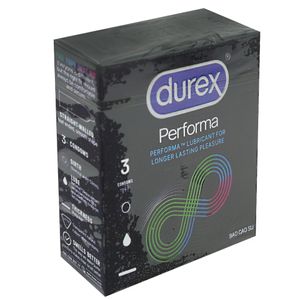 Durex Performa Lubricant Longer Lasting Condom - 3Pcs